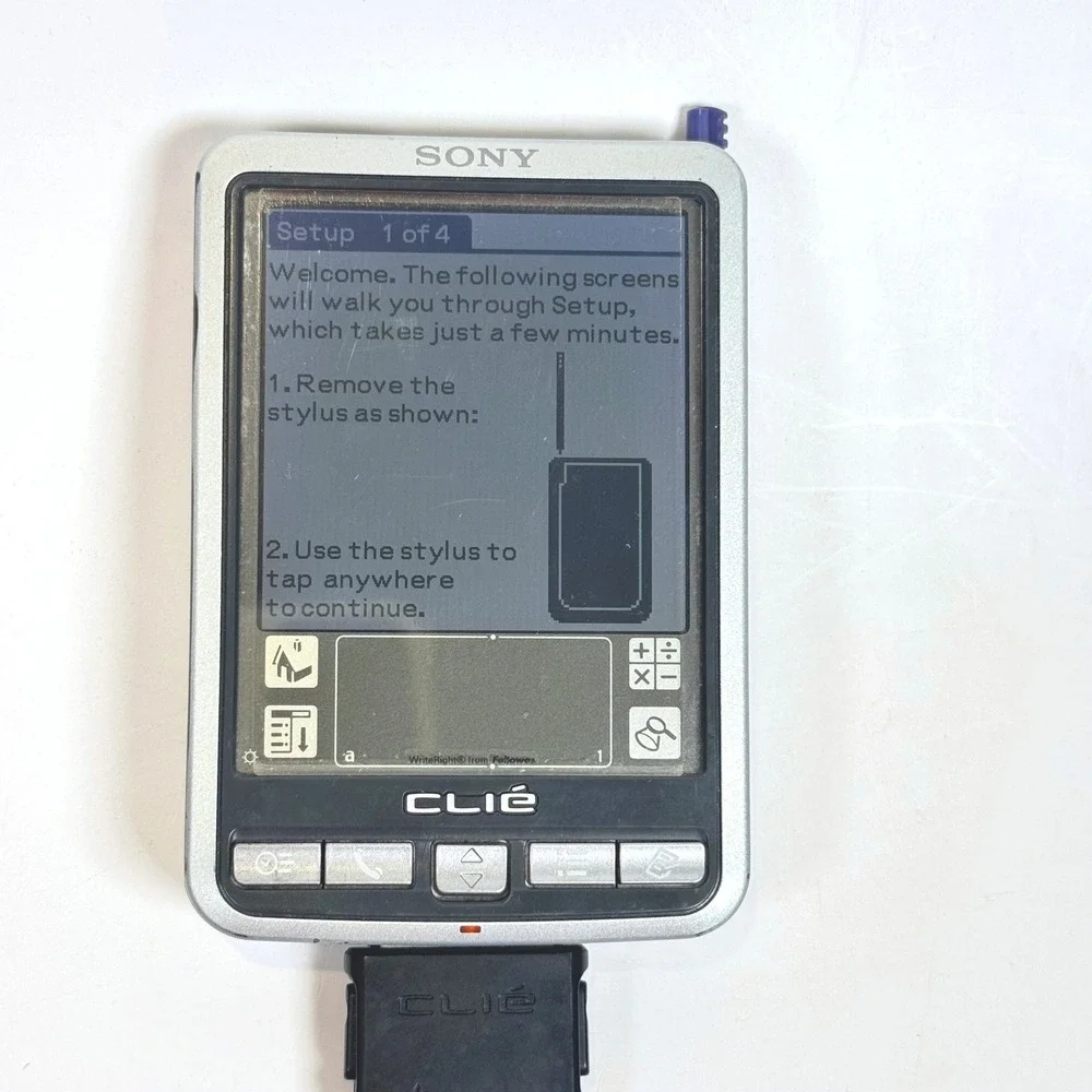 Sony CLIE PEG-SJ22/U Personal Entertainment Organizer Palm OS PDA wCharger Works